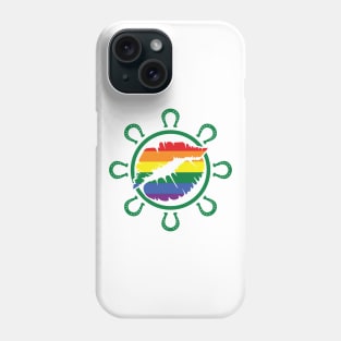 LGBTQ Rainbow Kiss HorseShoe St. Patrick's Day Design for LGBTQ Parade on St. Patrick's Day Phone Case