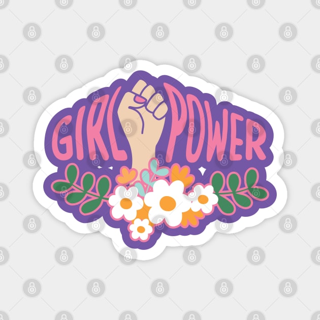 Girl Power Magnet by KireiDesign