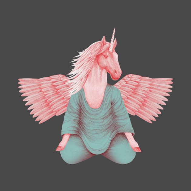 meditating pegasus 1 by KindSpirits