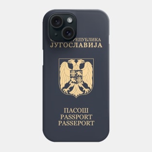 Federal republic of Yugoslavia passport Phone Case