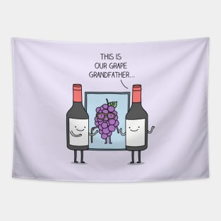 Grape discovery - puns are life Tapestry