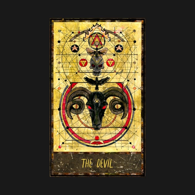 The Devil. Magic Gate Tarot Card Design. by Mystic Arts