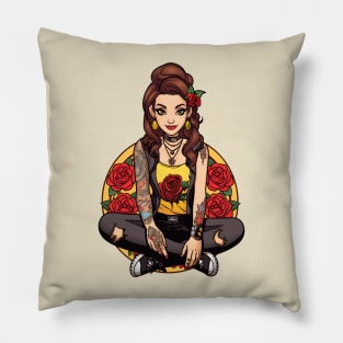 Tattooed princess 1. Pillow