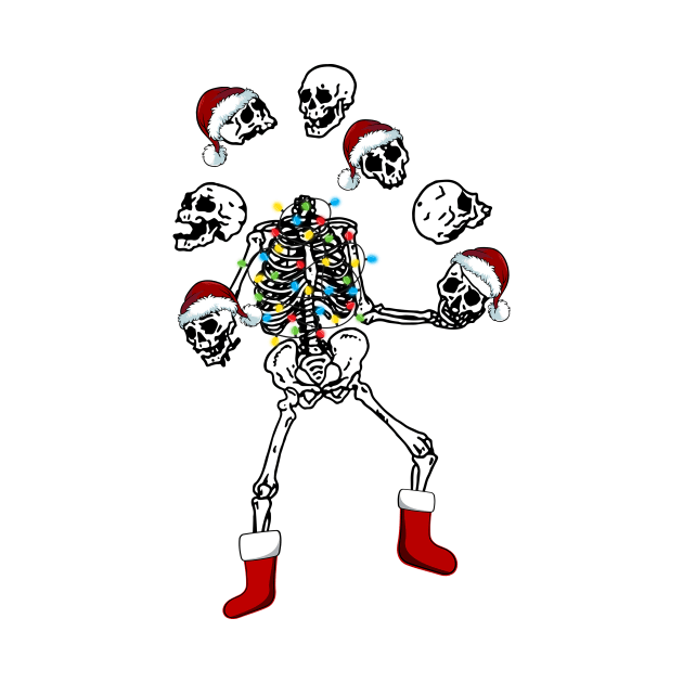 Christmas Skeleton Dancing Light by Bam-the-25th