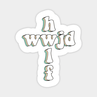 wwjd x hwlf Magnet