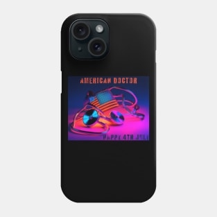 American Medic, american doctor, nurse, 4th july, neon Phone Case