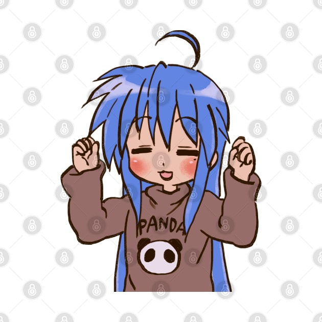 panda sweater izumi konata / lucky star by mudwizard