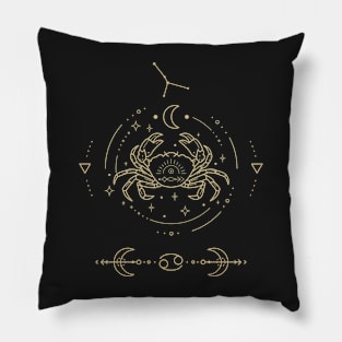 zodiac Cancer sign Pillow