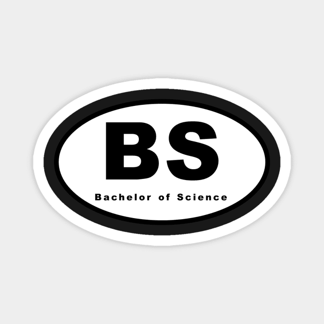 BC (Bachelor of Science) Oval Magnet by kinetic-passion