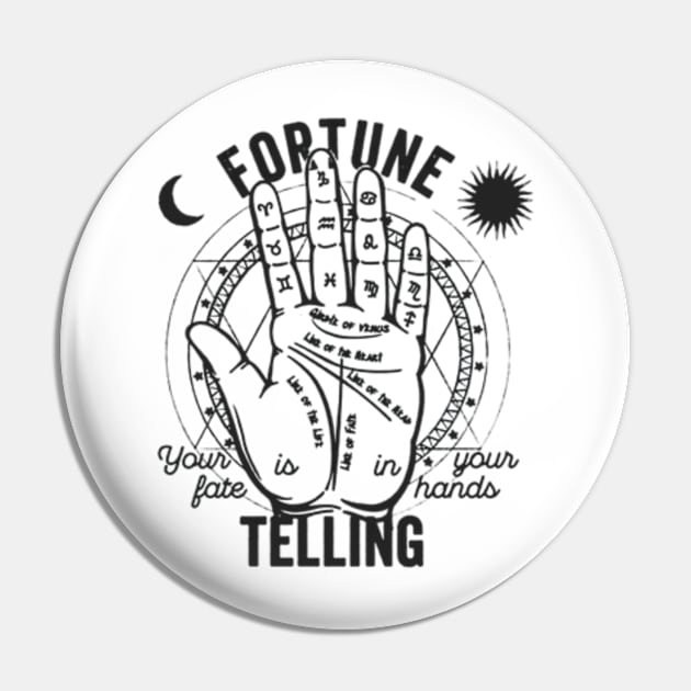 Fortune Telling Halloween Psychic Pin by customcustom