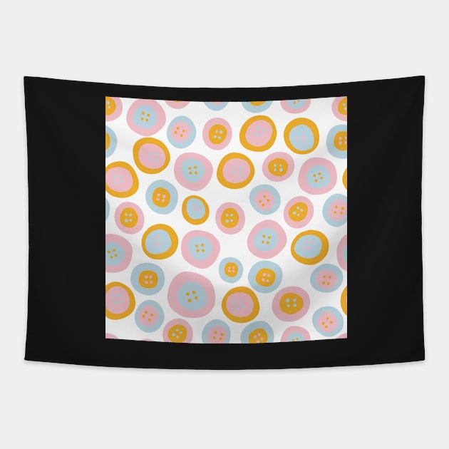 Wonky Buttons Tapestry by MSBoydston