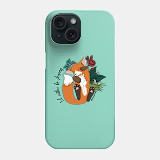 I'd rather be sleeping - cute fox napping Phone Case