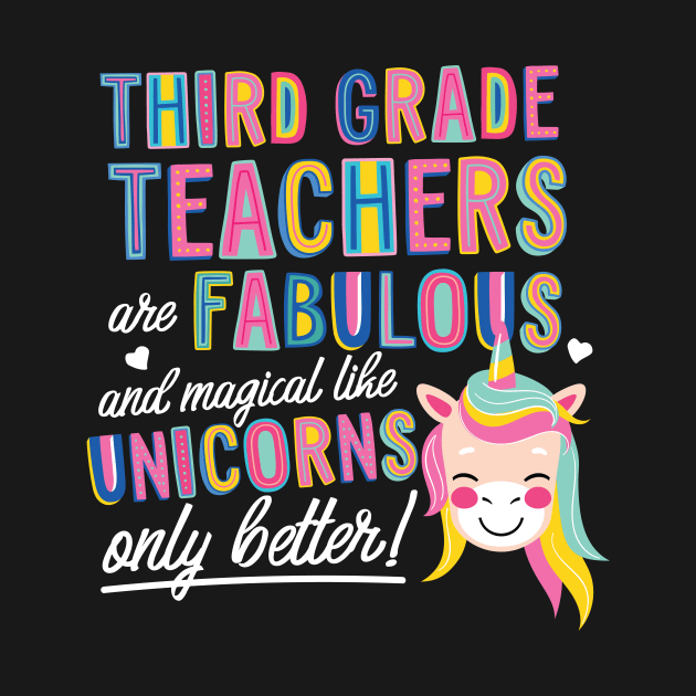 Third Grade Teachers are like Unicorns Gift Idea by BetterManufaktur