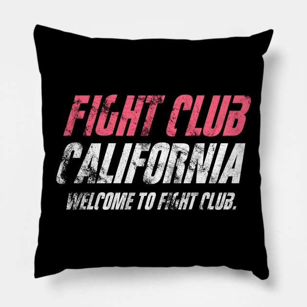 Fight Club California Pillow by Clathrus