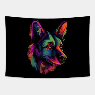 Neon Doggo #2 Tapestry