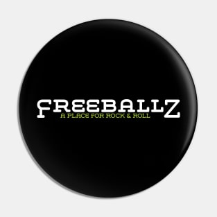 Freeballz Classic Logo White Pin