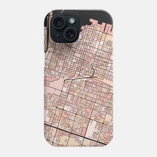Hamilton Map Pattern in Soft Pink Pastels Phone Case