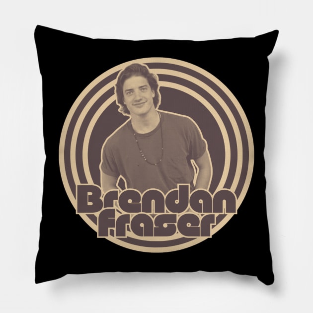 Brendan fraser vintage Pillow by MarketDino