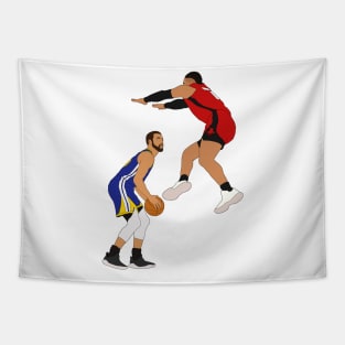 Steph Curry vs Dillon Brooks Tapestry