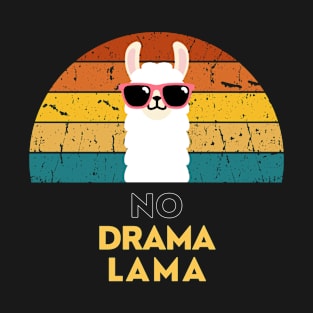 No Drama Lama Retro T-Shirt