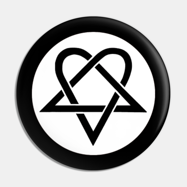 Bam Margera Heartagram HIM Heartagram Pin TeePublic