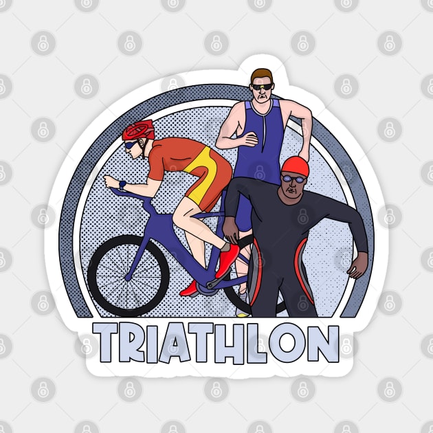 Triathlon Magnet by DiegoCarvalho