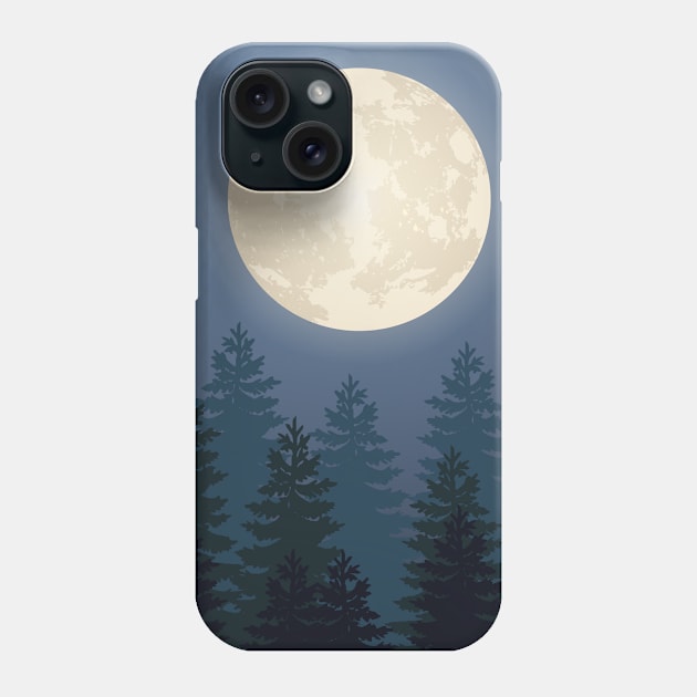 Full moon Phone Case by mouze_art