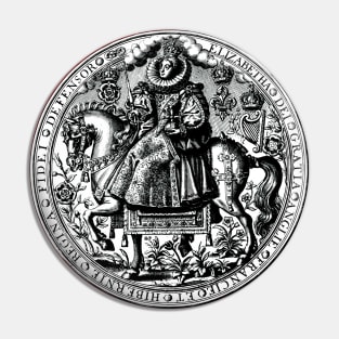 Tudor Medallion Queen Elizabeth I Pin