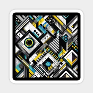 Geometric Abstract Design Magnet