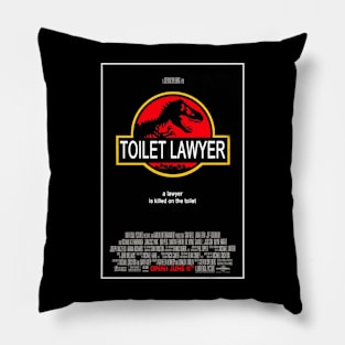 Jurassic Toilet Lawyer Pillow