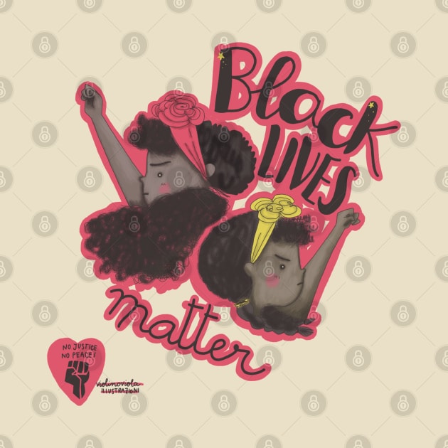 Black lives matter illustration by violinoviola