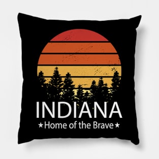 Indiana, Home of the brave, Indiana State Pillow