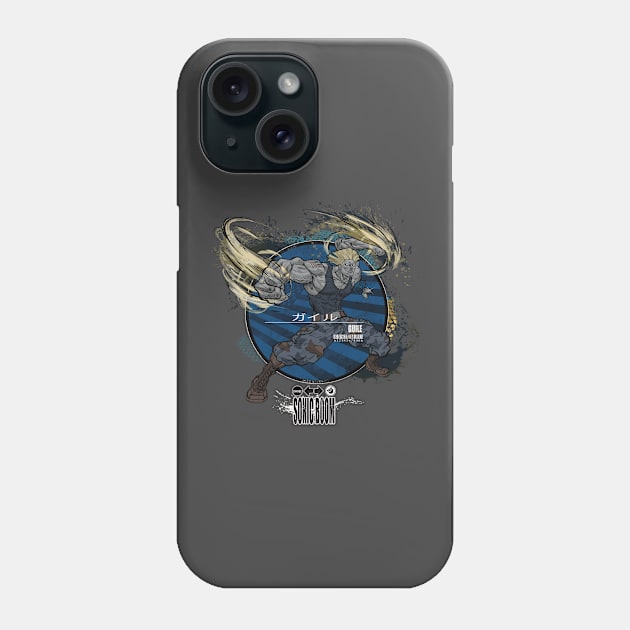 GUILE: SONIC BOOM - BLUE Phone Case by JF Penworks