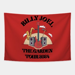 Billy Joel The Garden Tour 2024 T shirt Black Tapestry