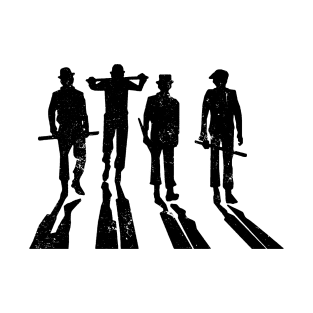 A Clockwork Orange Droogs Stencil Silhouette T-Shirt