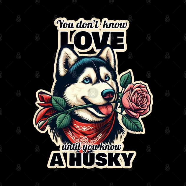 Husky Valentine's day by k9-tee