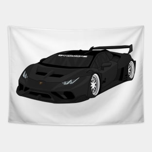 HURACAN BLACK Tapestry