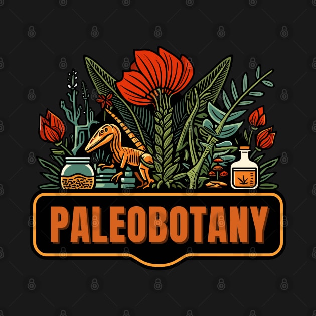 Funny Paleobotany Retro Logo by TomFrontierArt