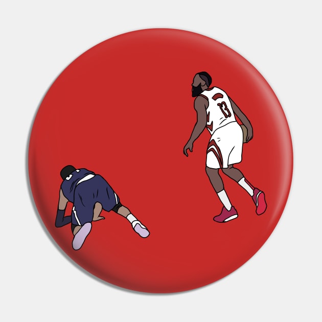 James Harden Crosses Over Jamal Murray Pin by rattraptees