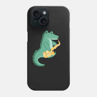 Alto Saxophone Alligator Phone Case