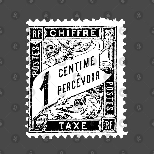 Vintage French Centime / France Postage Stamp Design by CultOfRomance