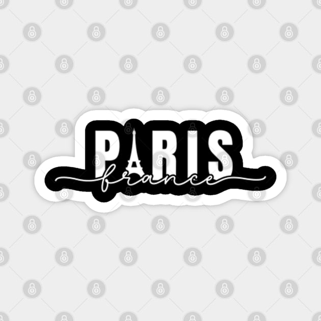 Paris France Grapic Magnet by Cun-Tees!