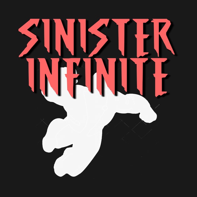 SINISTER INFINITE Male (White Silhouette) by Zombie Squad Clothing