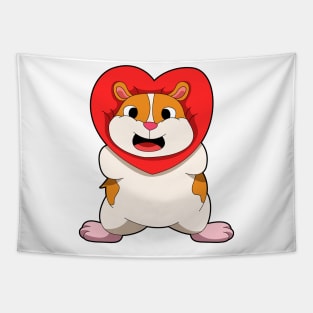 Hamster with Heart Tapestry