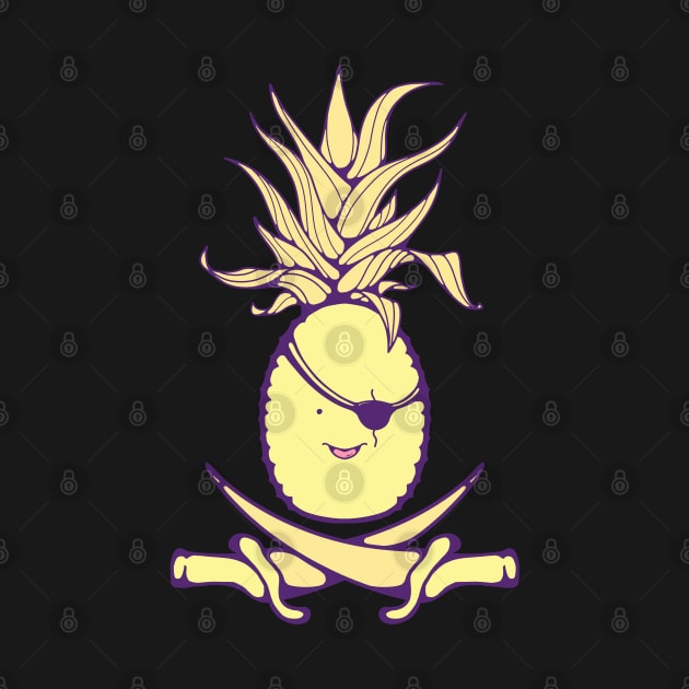 Pineapple Pirate Flag by KritwanBlue