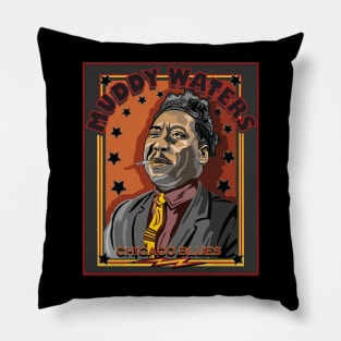 MUDDY WATERS,AMERICAN BLUES SINGER,MUSICIAN Pillow