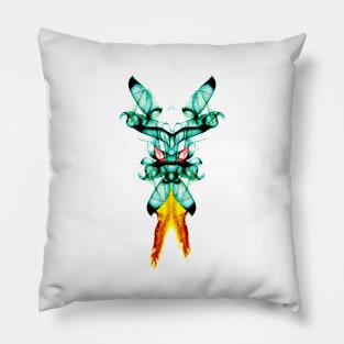 Smoke Art Abstract design of a chibi super villian! Pillow