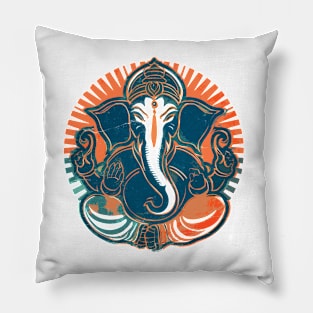 GANESH vintage Pillow