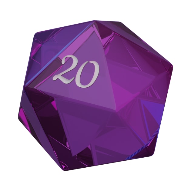 Shiny d20 by kasumiblu