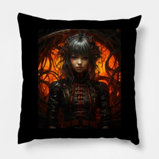 Otaku Anime Japanese Gothic Witch Occult Girl Horror Demon Pillow